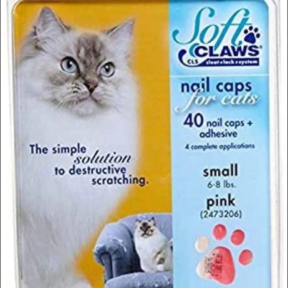 Soft Claws for Cats - CLS (Cleat Lock System), Size Small, Color Red